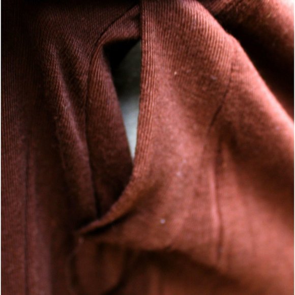 Vtg 1960s Ambassador Polyester Dress Brown Leggings Diamond Square Casual Long - Picture 8 of 11